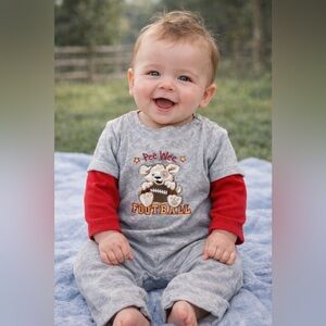 ❤️4 for $25❤️ Foootball onesie‎ size 3-6 months